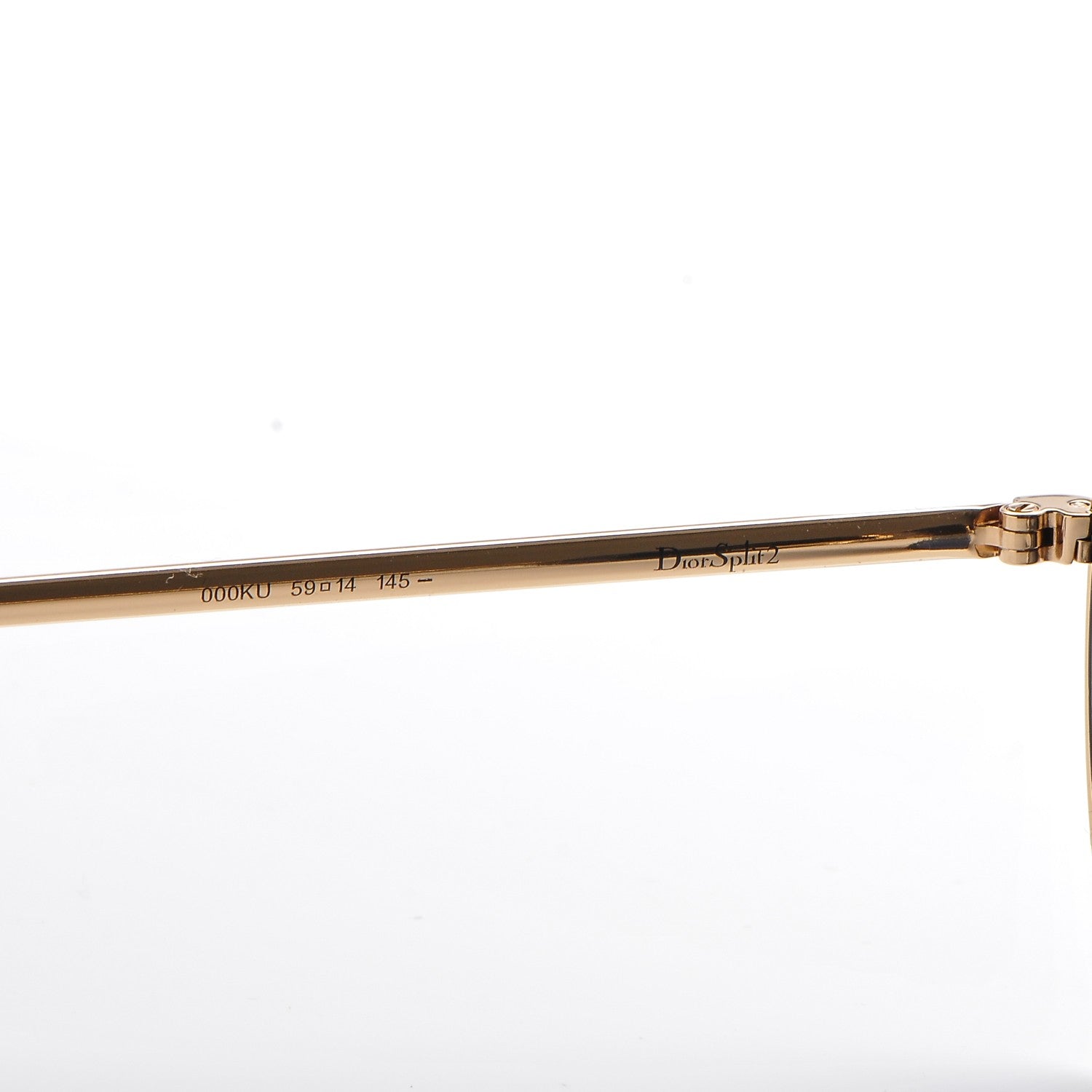 Christian Dior Split 1 Aviator Sunglasses Navy Gold 6 of 6