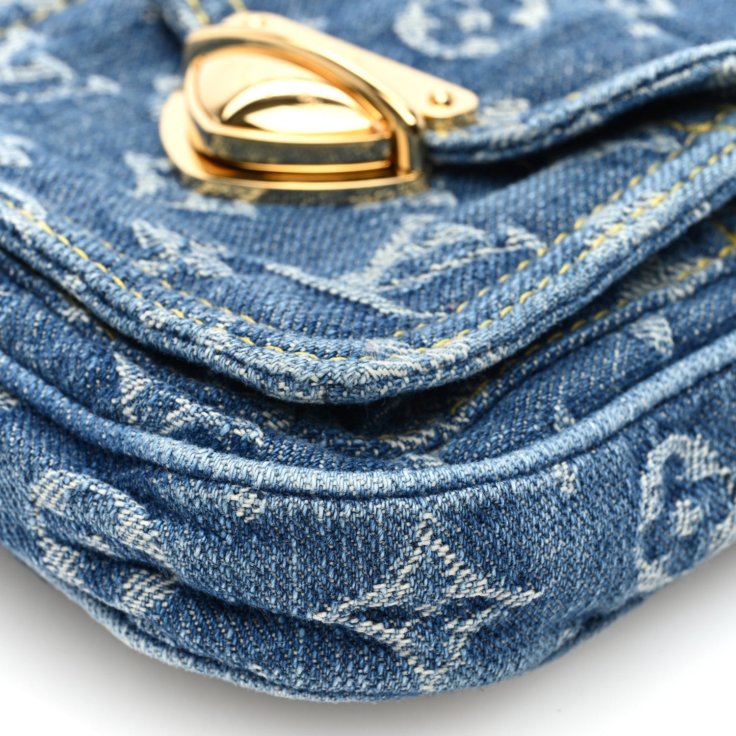Louis Vuitton Denim Fairfax Pochette Blue 9 of 9