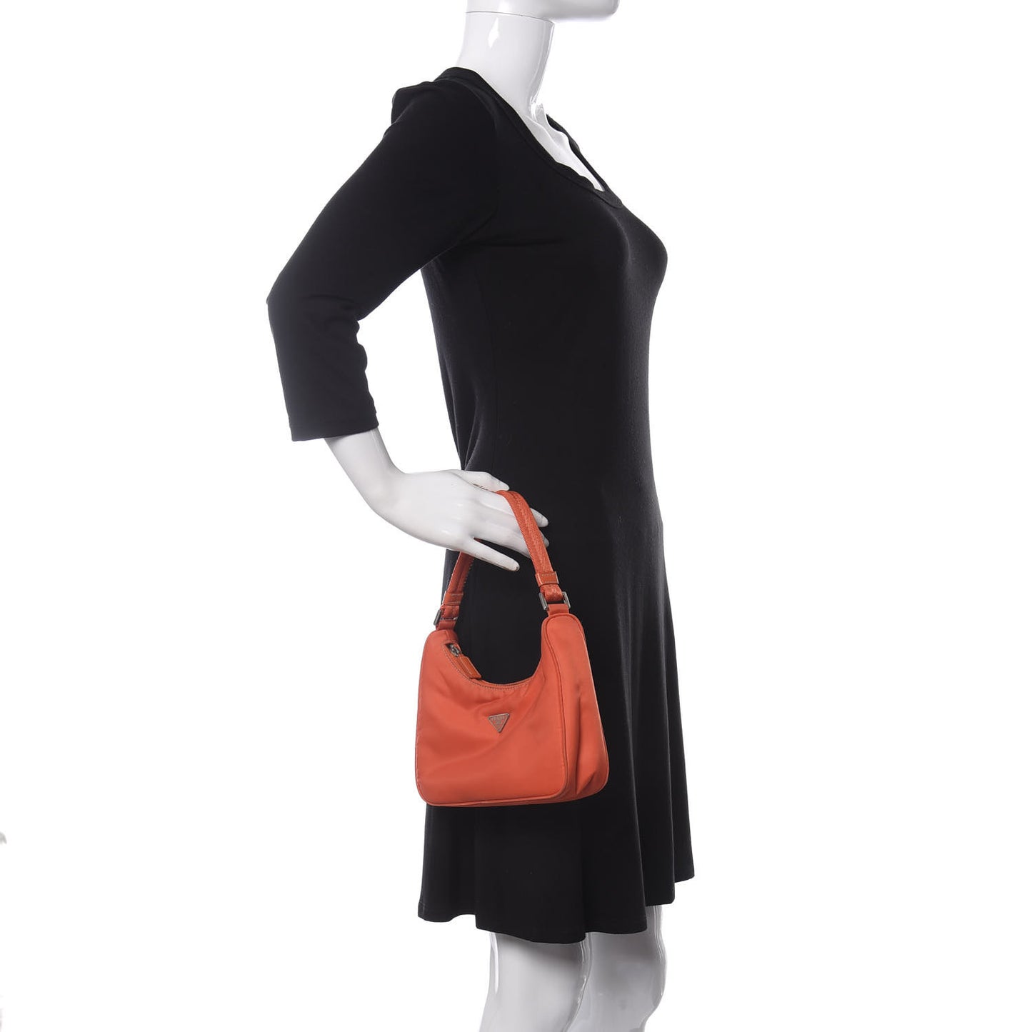 Tessuto Nylon Sport Shoulder Bag Orange