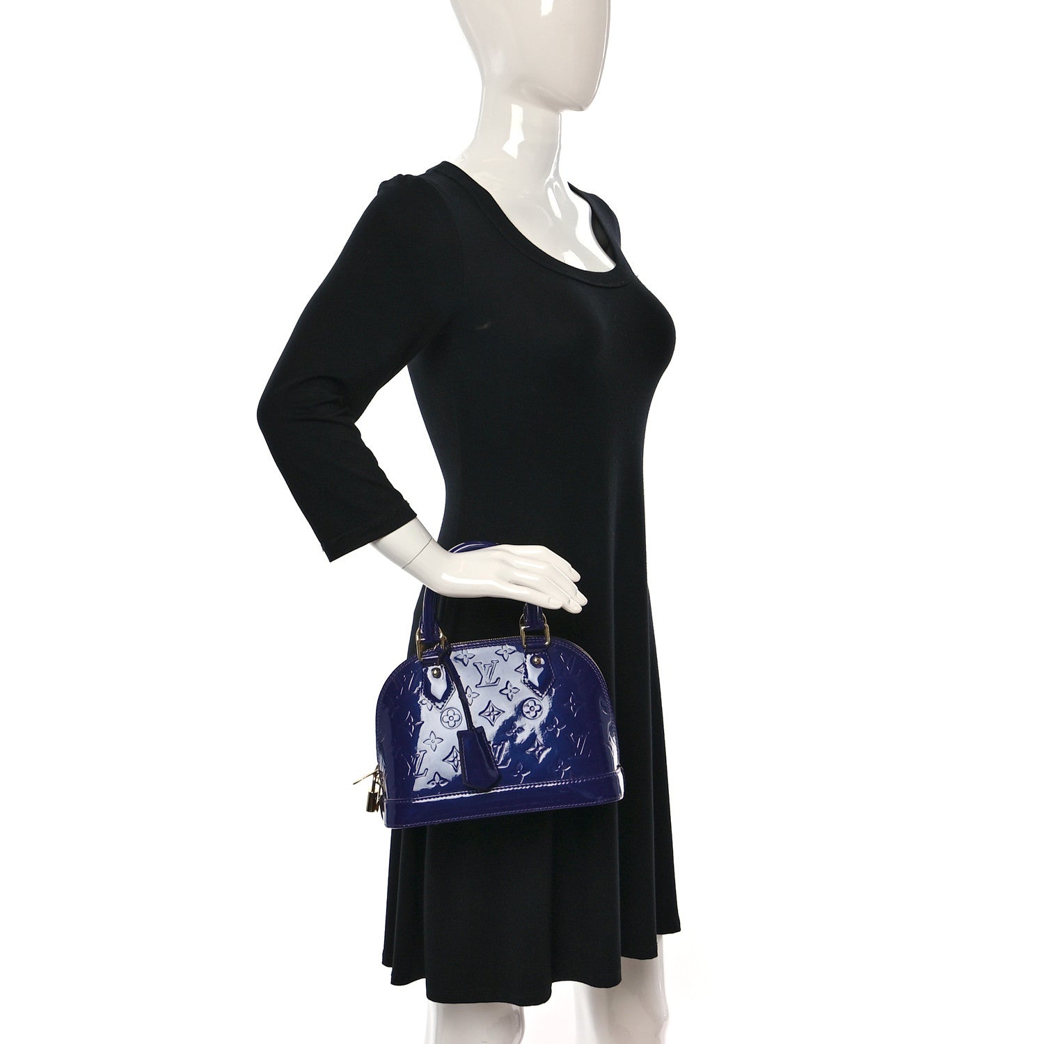 Louis Vuitton Vernis Alma BB Blueberry 2 of 9