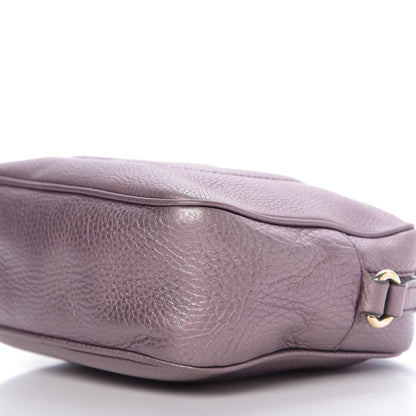 Gucci Metallic Pebbled Calfskin Small Soho Disco Bag Purple 7 of 12