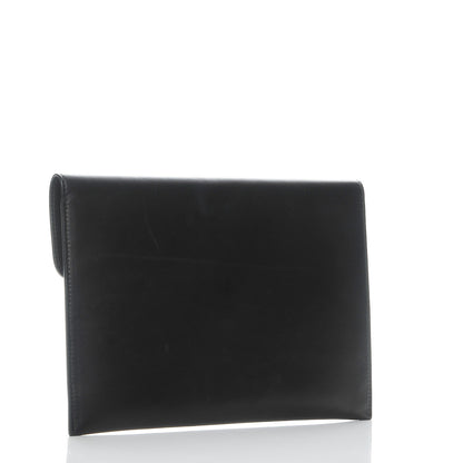 Alexander McQueen Calfskin Skull Envelope Clutch Black 2 of 7