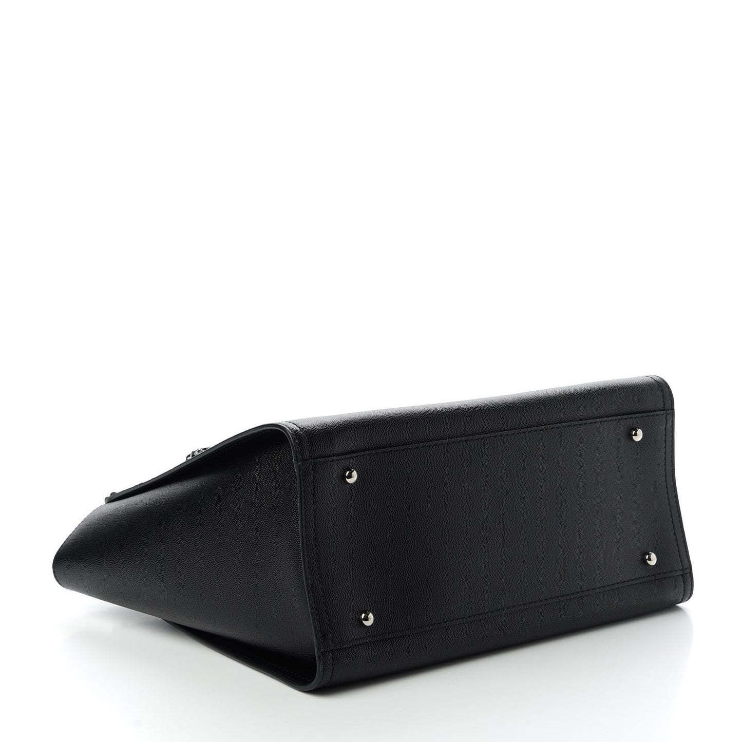 Caviar Small Studded Deauville Tote Black