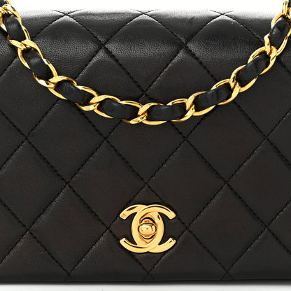Chanel Lambskin Quilted Small Single Flap Black 9 of 11