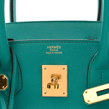 Hermes Epsom BIRKIN 30 Bleu Paon 6 of 12
