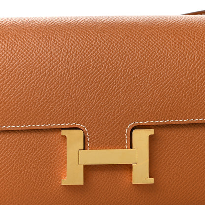 Hermes Epsom Constance Long Wallet To Go Gold 8 of 10
