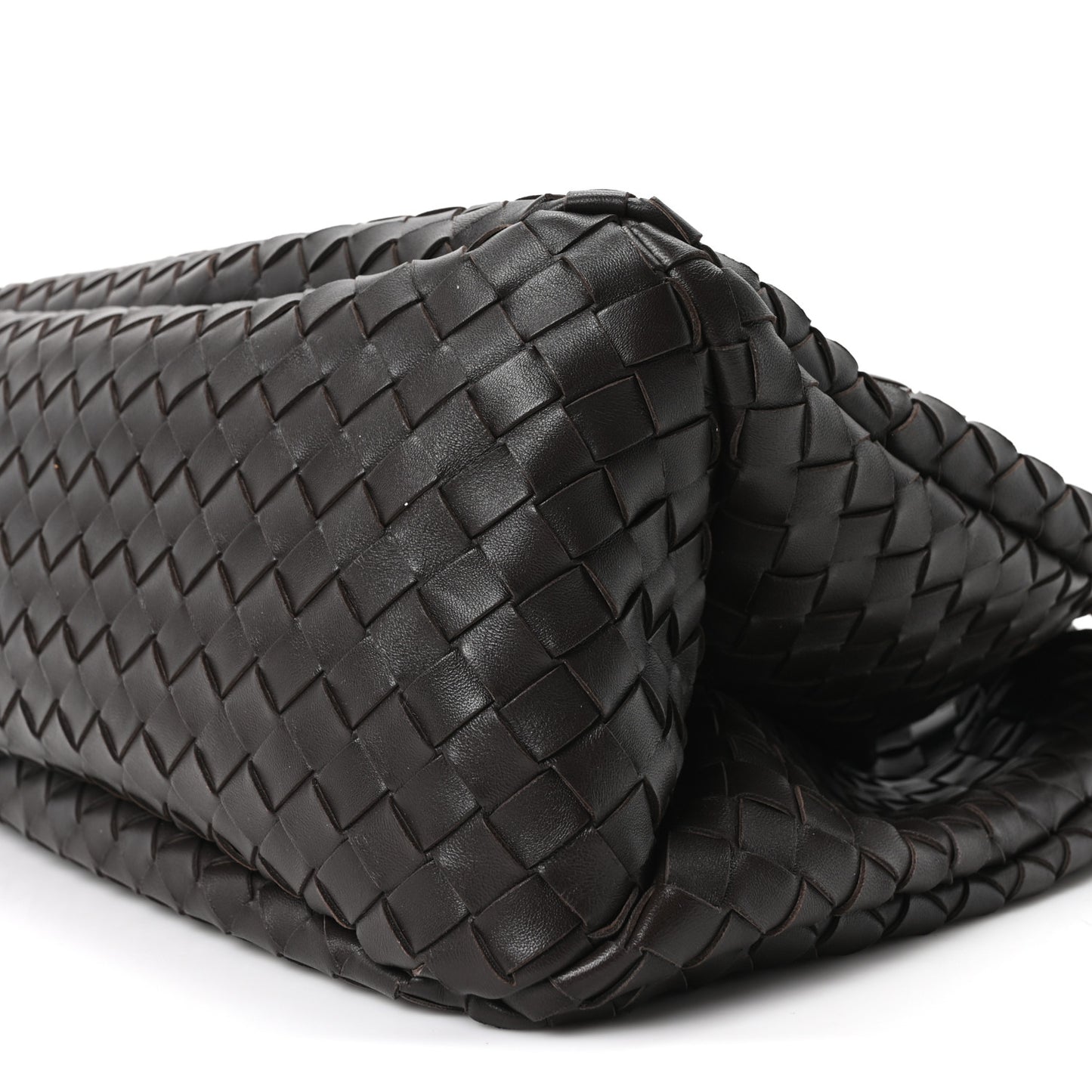 Nappa Intrecciato Large Campana Shoulder Bag Fondant