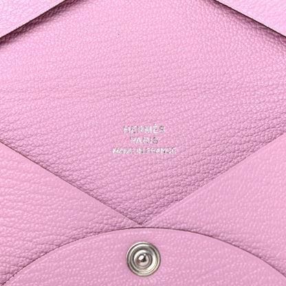 Hermes Chevre Mysore Calvi Card Case Mauve Sylvestre 6 of 7