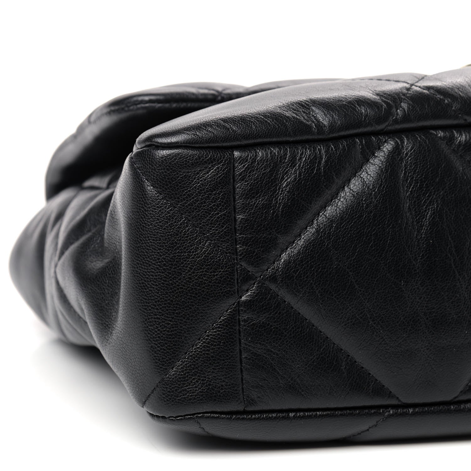 Chanel Goatskin Quilted Large Chanel 19 Flap Black 5 of 8