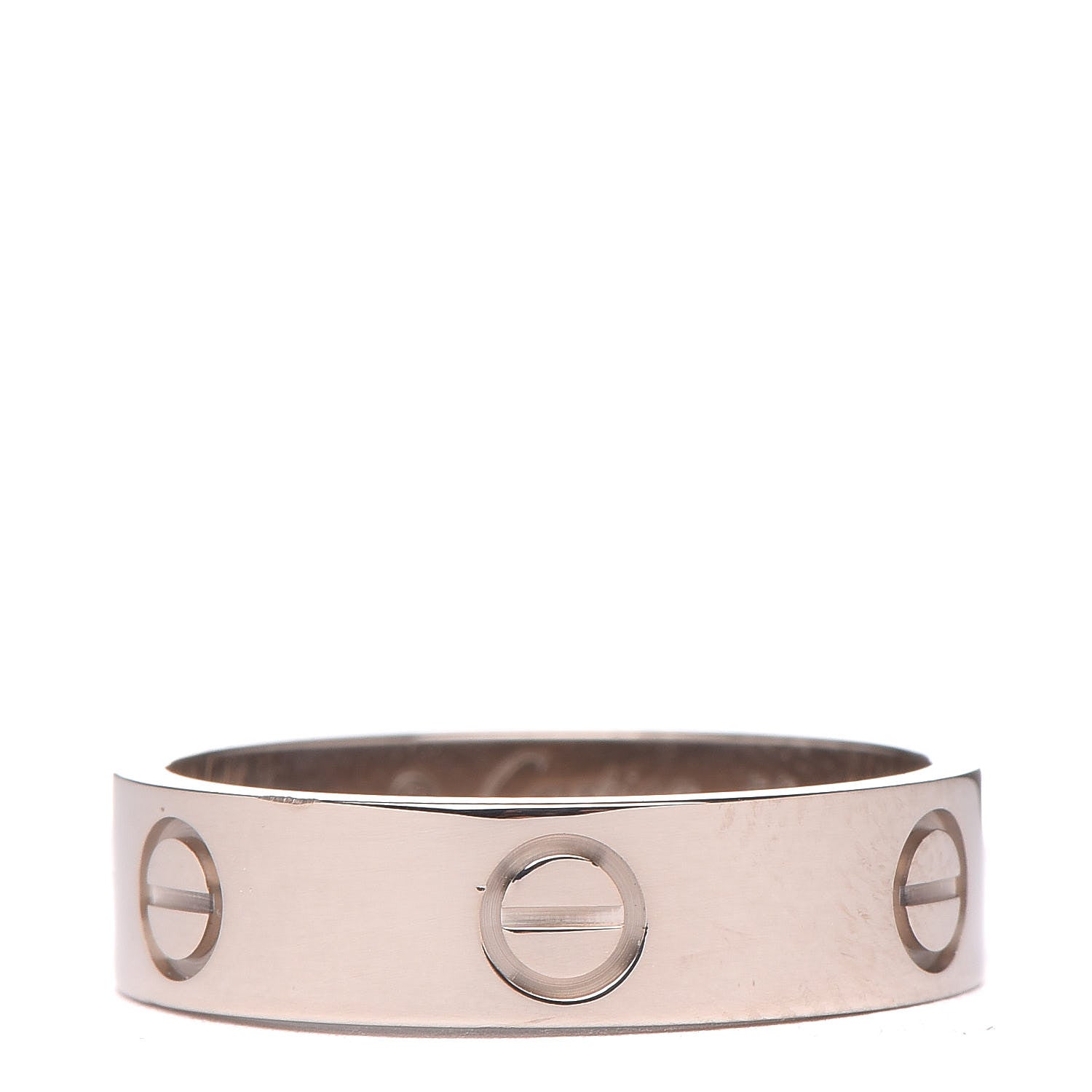 Cartier 18K White Gold 5.5mm LOVE Ring 59 8.75 1 of 5