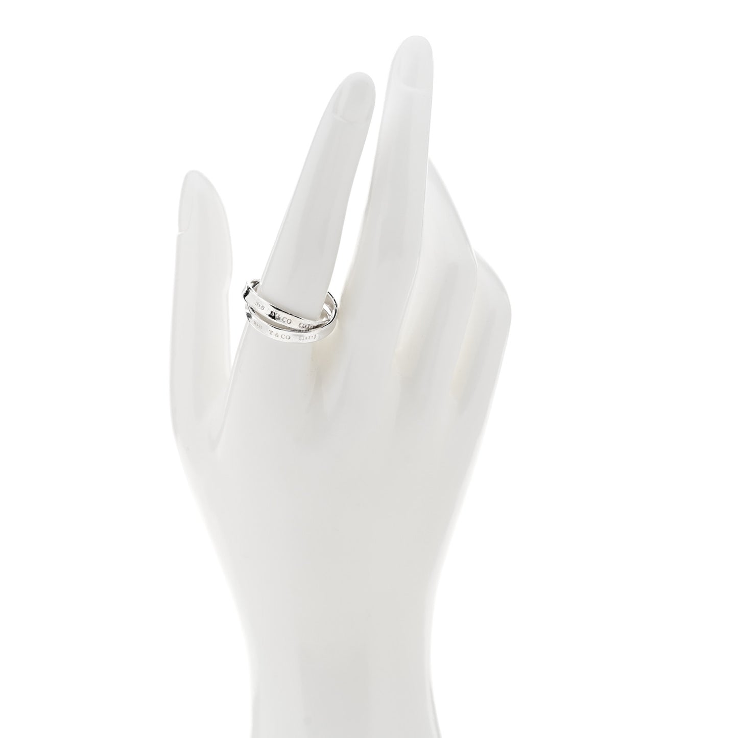 Sterling Silver 1837 Interlocking Circles Ring 58 8.25