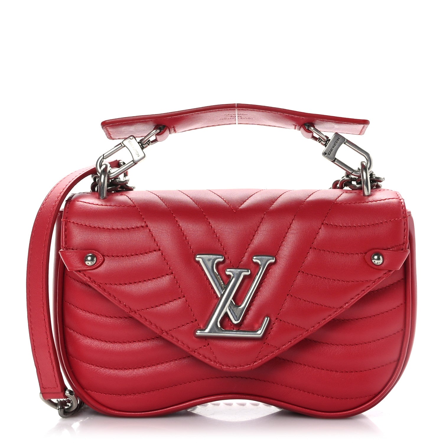 Louis Vuitton Calfskin New Wave Chain PM Scarlet 1 of 9