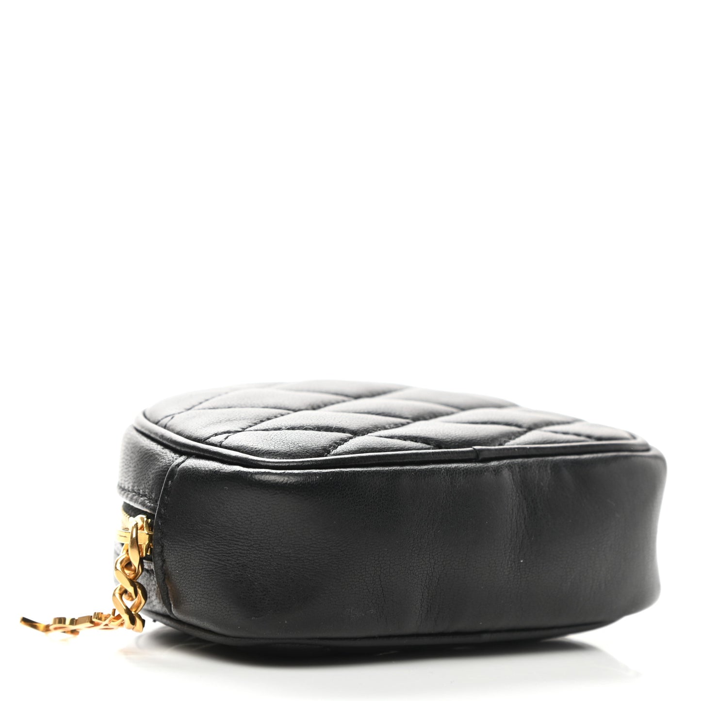Lambskin Quilted Lolita Cosmetic Pouch Black