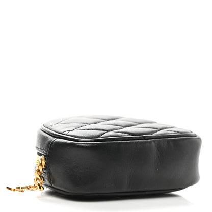 Saint Laurent Lambskin Quilted Lolita Cosmetic Pouch Black 4 of 8