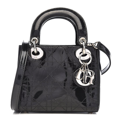 Christian Dior Patent Cannage Mini Lady Dior Black 1 of 12