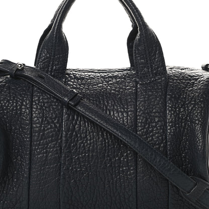 Alexander Wang Pebbled Lambskin Rocco Navy Silver Hardware 8 of 12