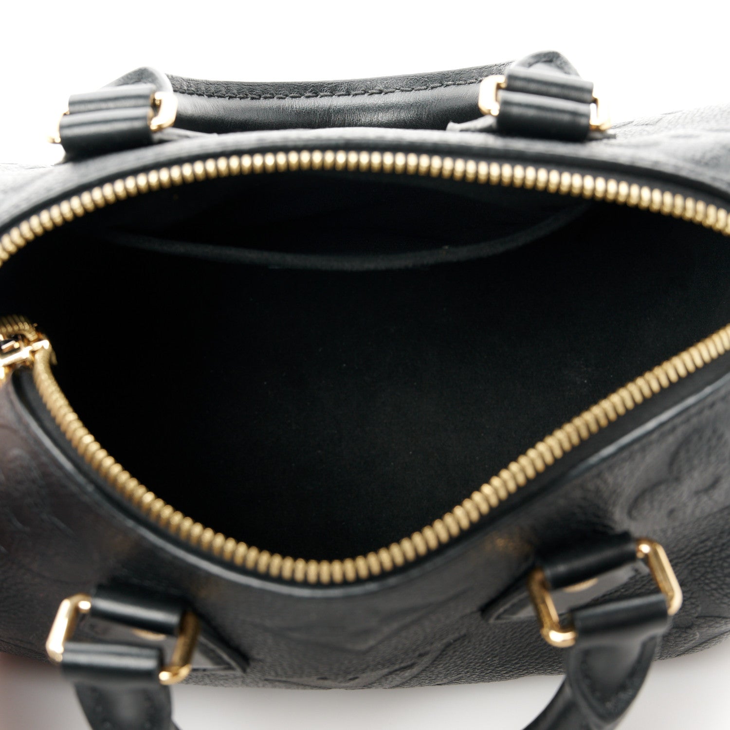 Louis Vuitton Empreinte Monogram Giant Speedy Bandouliere 20 Black 5 of 9