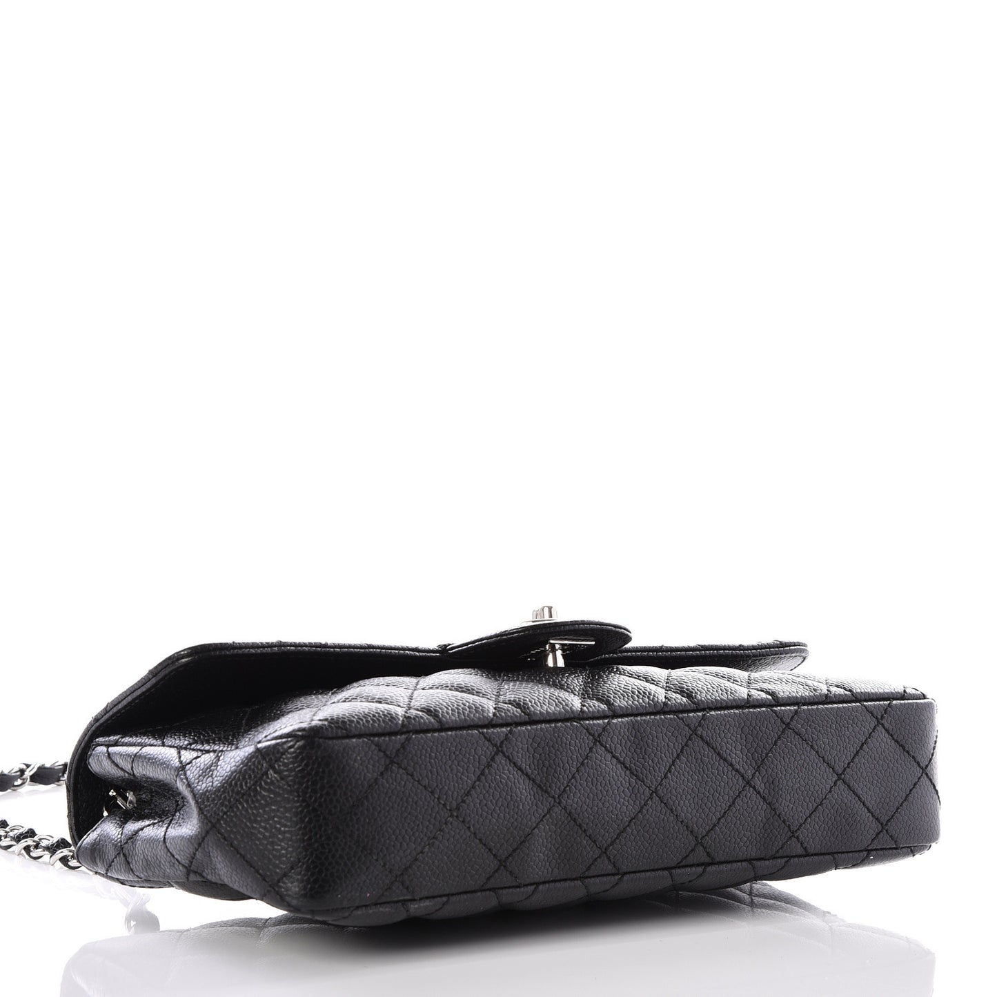 Caviar Quilted East West Flap Black