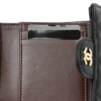 Chanel Caviar Quilted Compact Flap Wallet Black 9 of 11