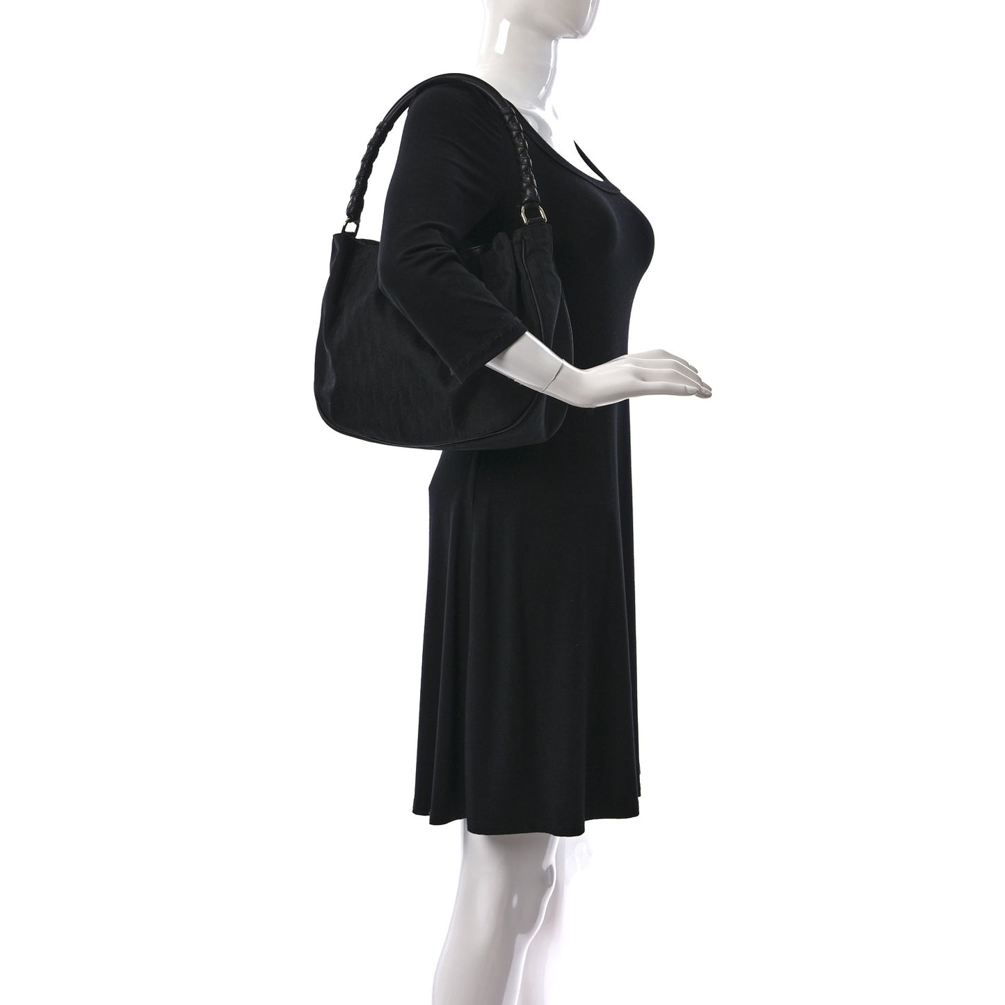 Nylon Monogram Lovely Hobo Black