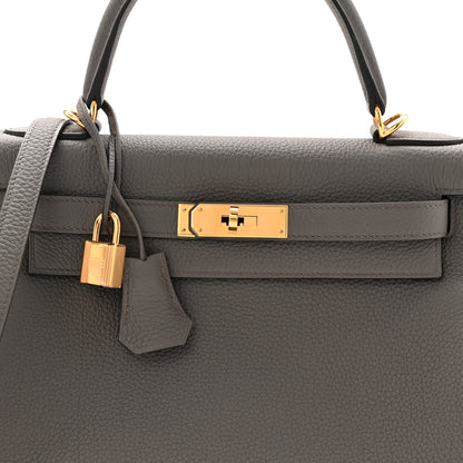 Hermes Togo Kelly Retourne 28 Etain 8 of 10