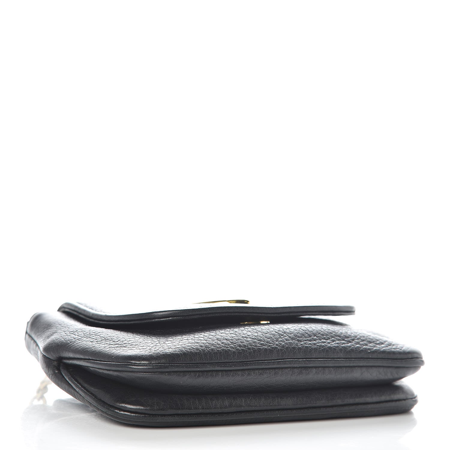 Gucci Pebbled Calfskin Small 1973 Chain Shoulder Bag Black 4 of 10
