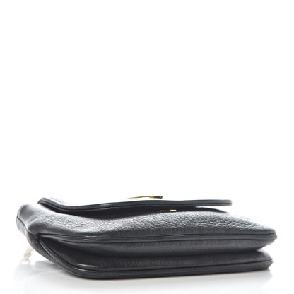 Gucci Pebbled Calfskin Small 1973 Chain Shoulder Bag Black 4 of 10