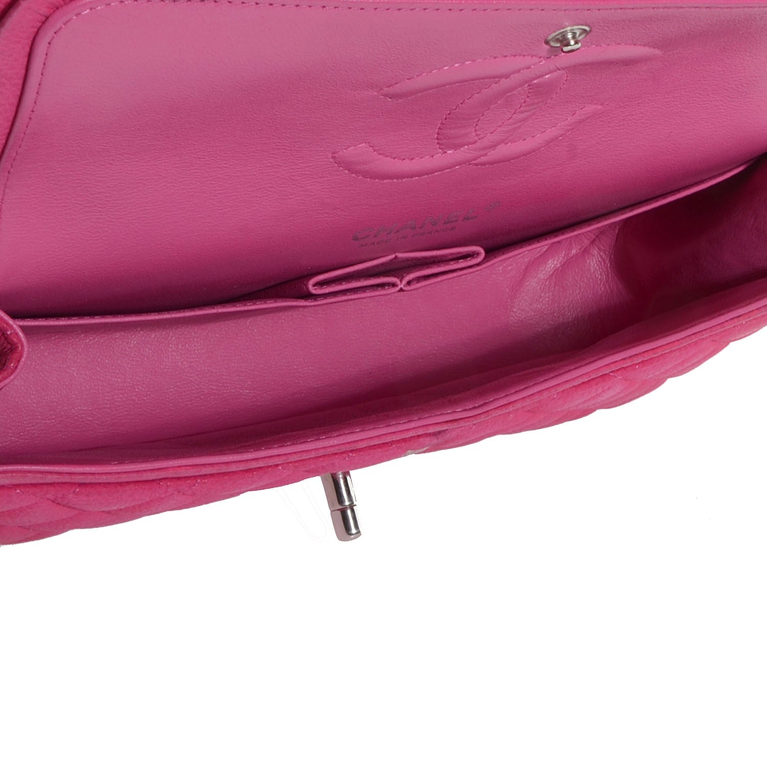 Chanel Iridescent Caviar Quilted Medium Double Flap Pink 5 of 9