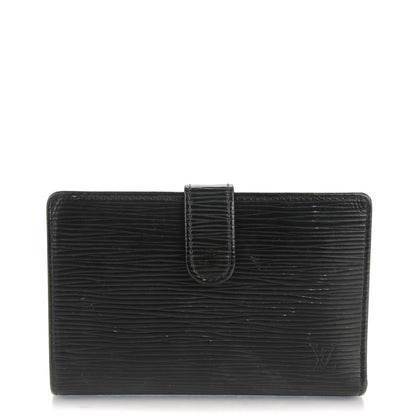 Louis Vuitton Epi French Purse Wallet Black 1 of 8