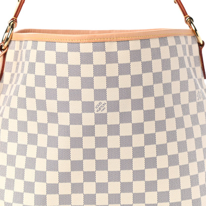 Louis Vuitton Damier Azur Delightful MM Rose Ballerine 7 of 9