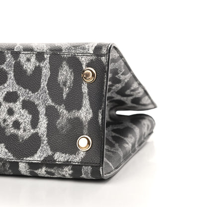 Louis Vuitton Canvas Calfskin Wild Animal Print City Steamer MM Black 10 of 11