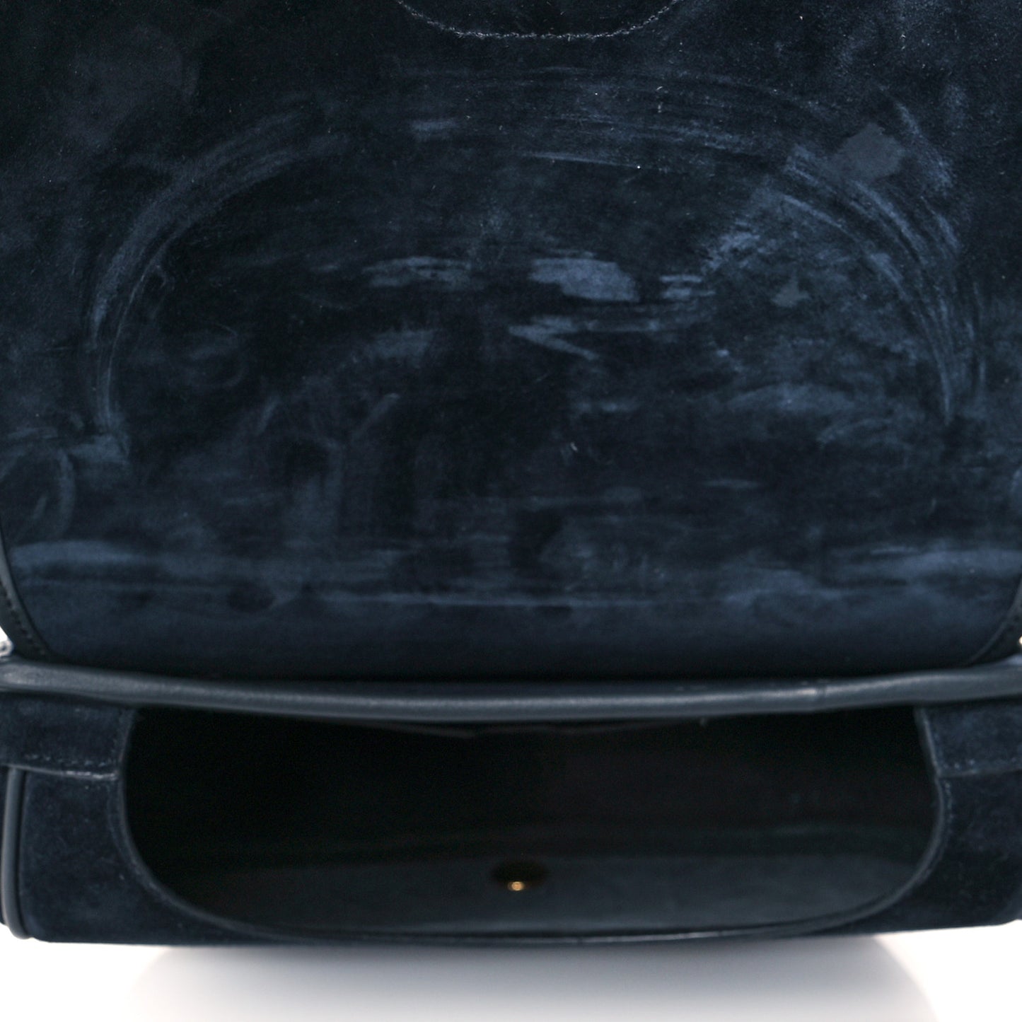 Suede Medium Bobby Flap Navy