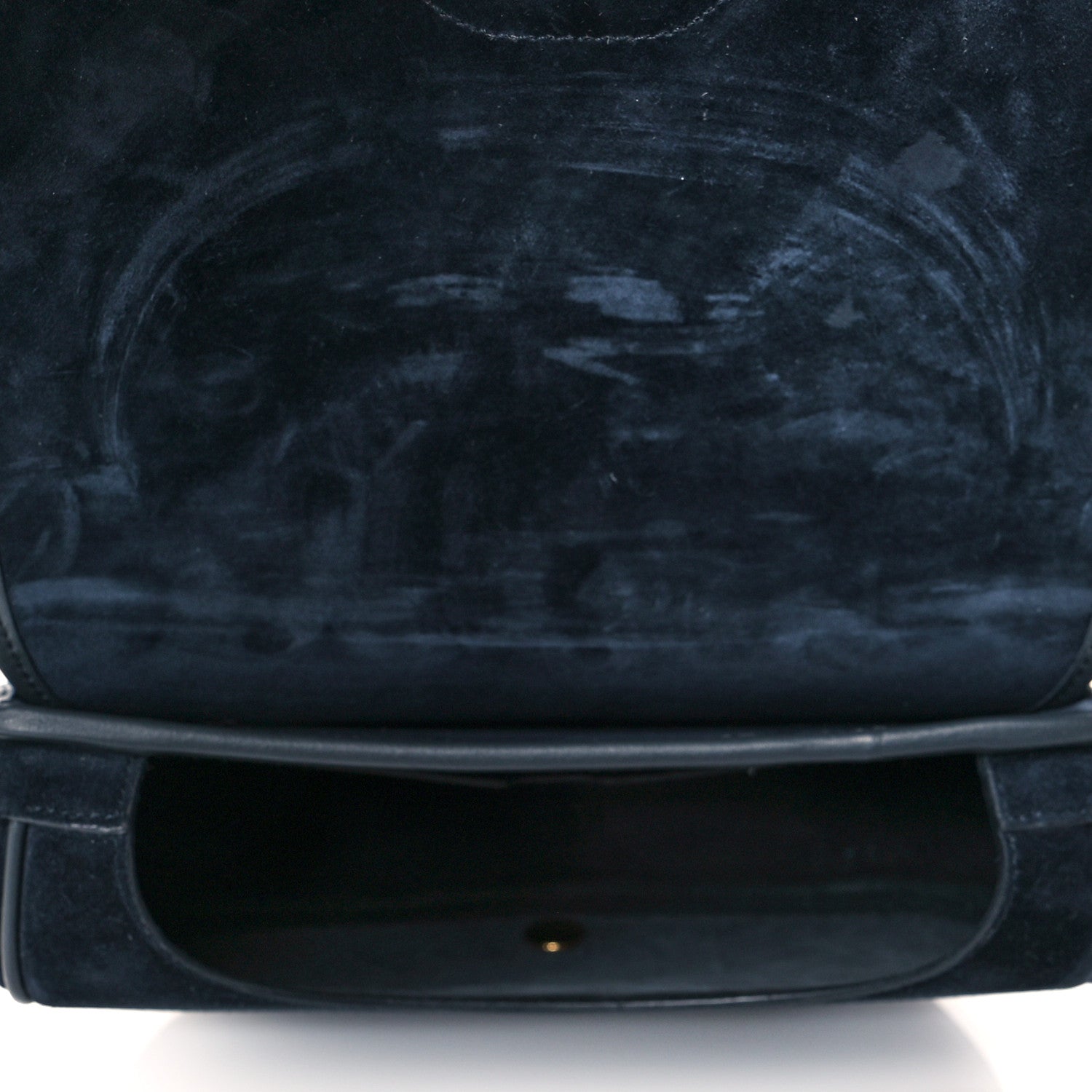Christian Dior Suede Medium Bobby Flap Navy 7 of 10