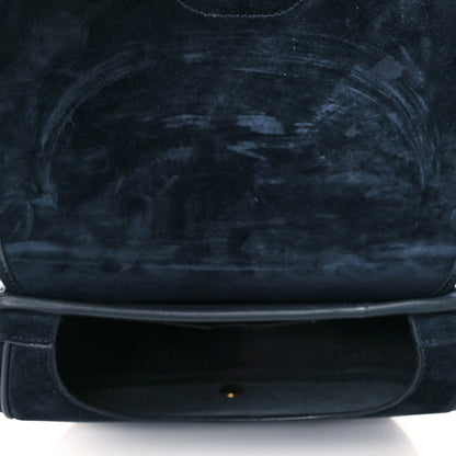 Christian Dior Suede Medium Bobby Flap Navy 7 of 10