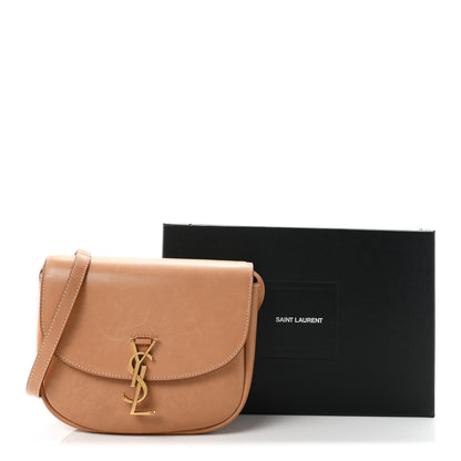 Saint Laurent Smooth Vintage Calfskin Monogram Medium Kaia Satchel Gold 11 of 11