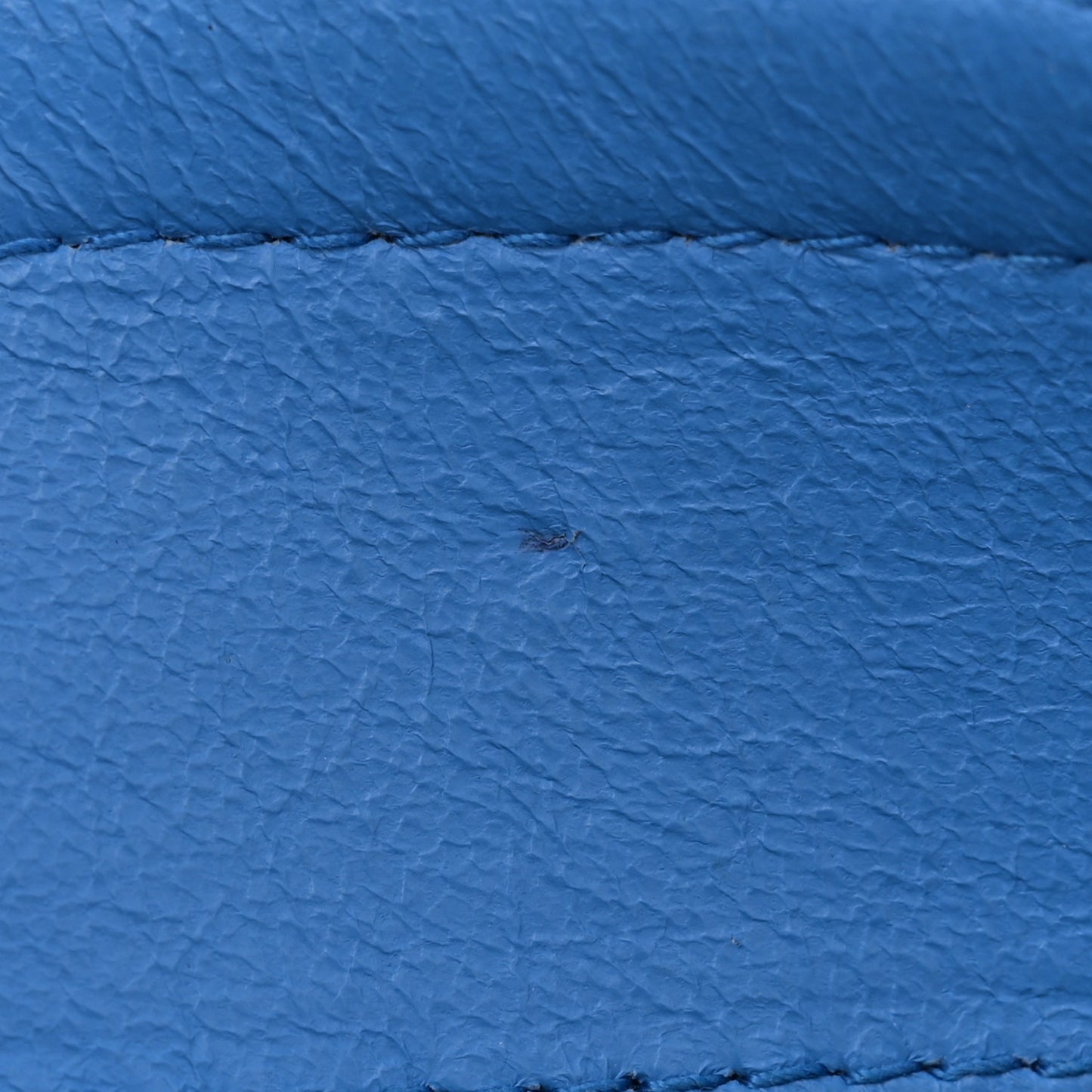 Grained Calfskin Sofia Satchel Blue