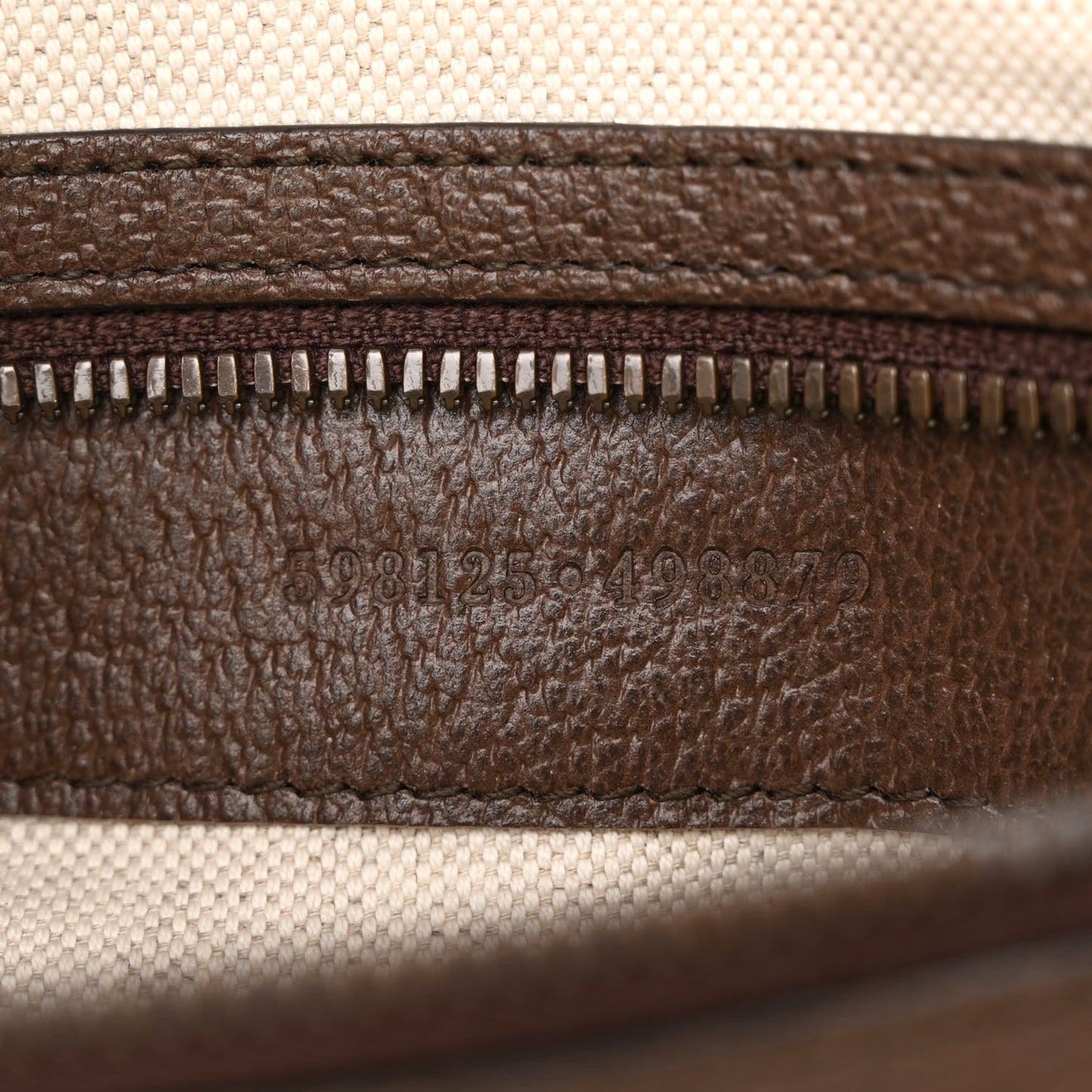 GG Supreme Monogram Web Small Ophidia Half Moon Hobo Brown