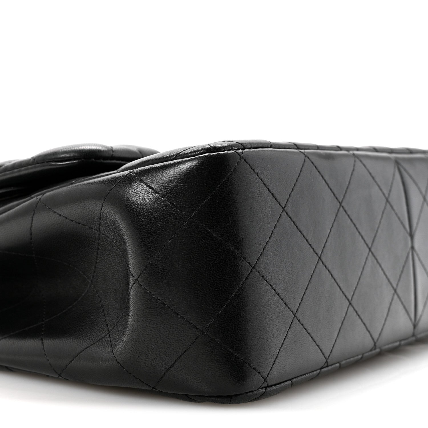 Chanel Lambskin Quilted Jumbo Double Flap Black 9 of 12