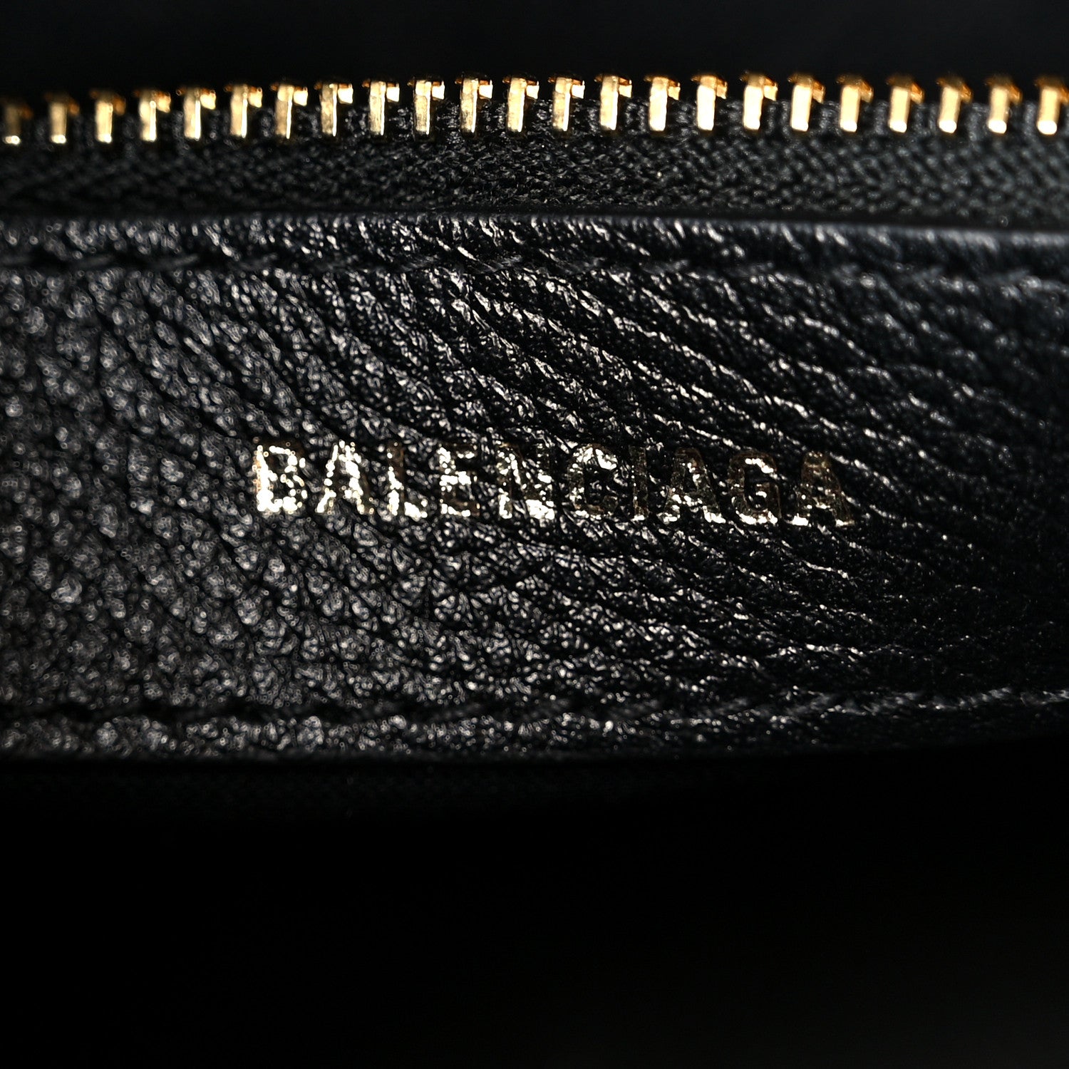 Balenciaga Grained Calfskin Logo S Ville Top Handle Bag Black White 6 of 12