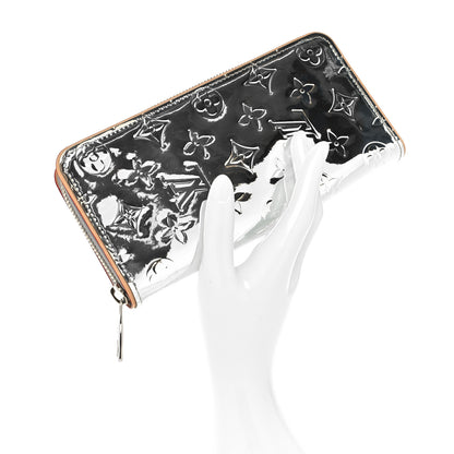Louis Vuitton Monogram Mirror Zippy Wallet Silver 2 of 9