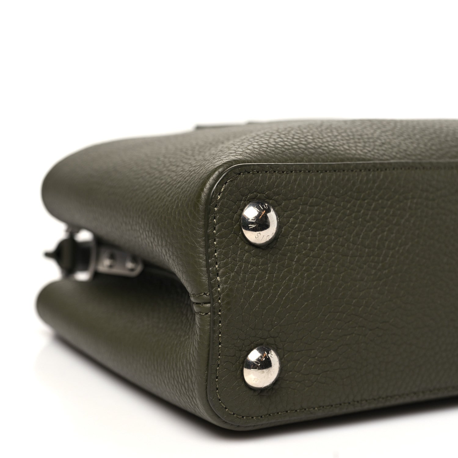 Louis Vuitton Taurillon Capucines BB Khaki 8 of 9