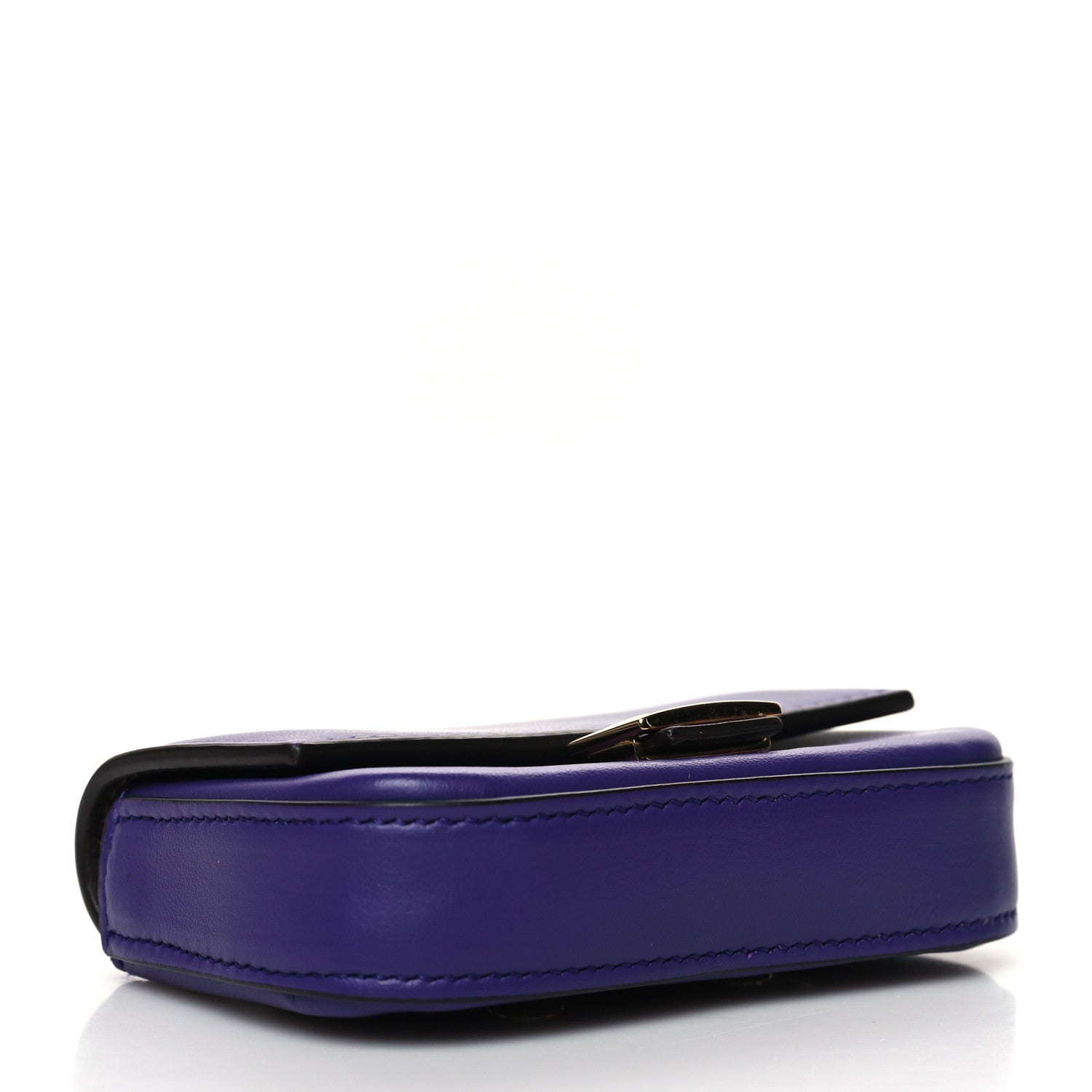 Fendi Vitello Century Opaco Nano Baguette Belt Charm Purple Rain 4 of 10