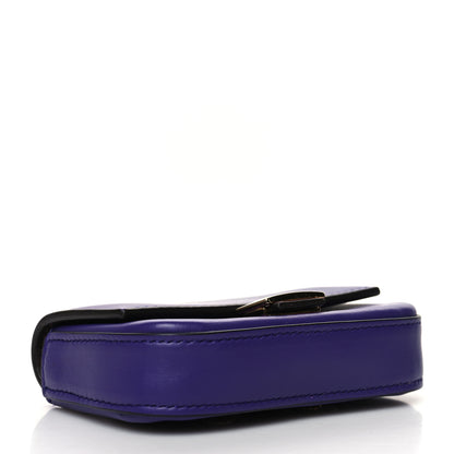 Fendi Vitello Century Opaco Nano Baguette Belt Charm Purple Rain 4 of 10