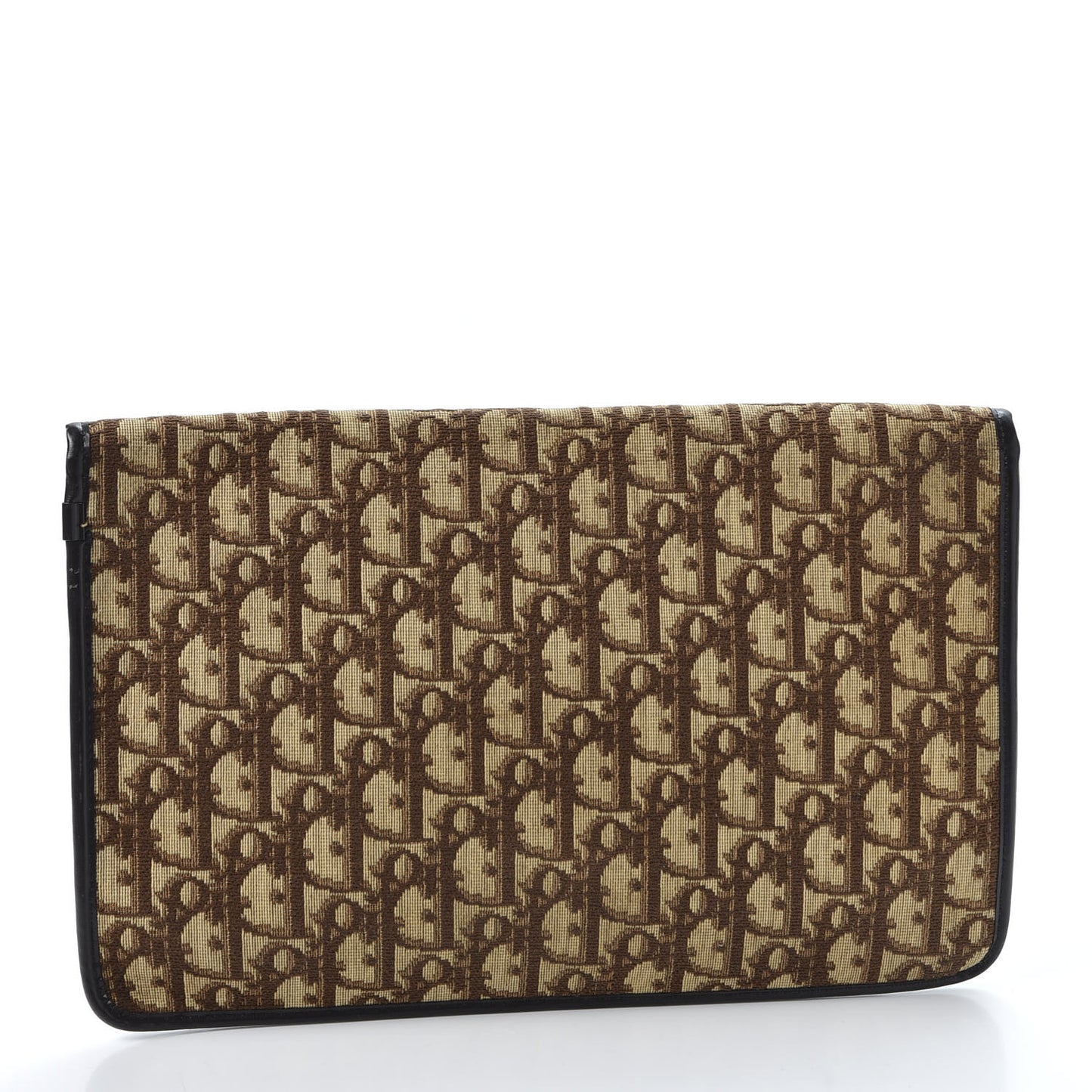 Monogram Flap Clutch Brown