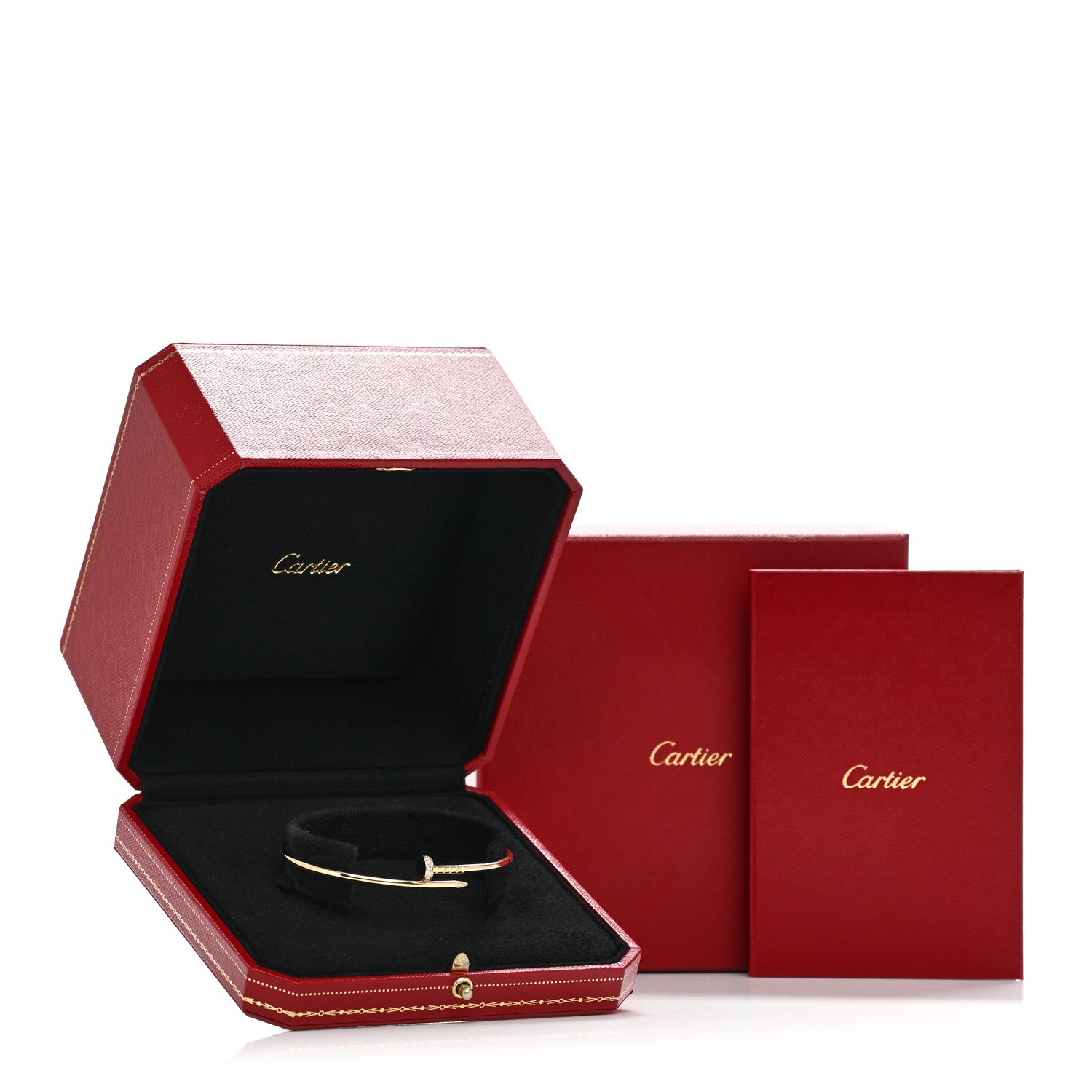 Cartier 18K Yellow Gold Diamond Small Juste Un Clou Bracelet 18 5 of 5