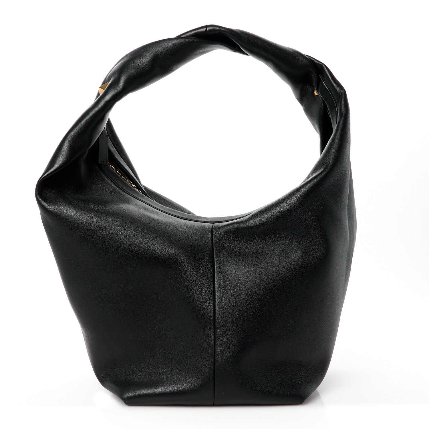 Valentino Garavani Nappa Large Roman Stud Hobo Black 1 of 12