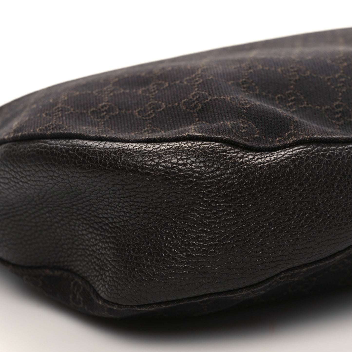 Monogram Calfskin Horsebit Classic Ring Hobo Dark Brown