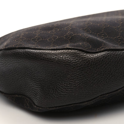 Gucci Monogram Calfskin Horsebit Classic Ring Hobo Dark Brown 9 of 11