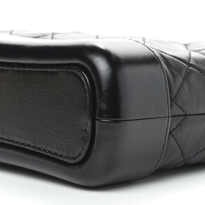 Chanel Aged Calfskin Quilted Small Gabrielle Hobo Black 9 of 9