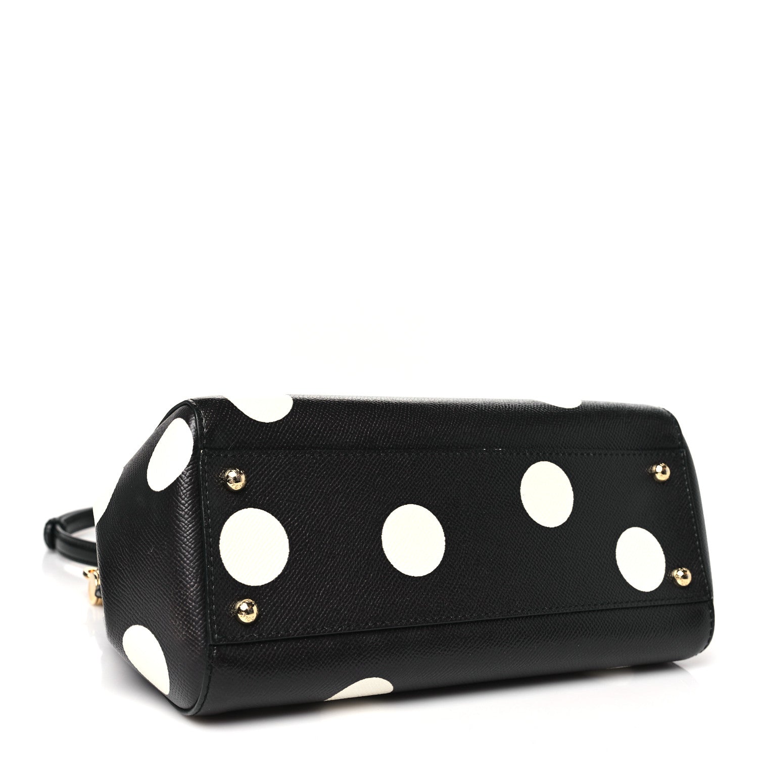 Dolce & Gabbana Dauphine Embellished Dot Medium Miss Sicily Satchel Black 5 of 10